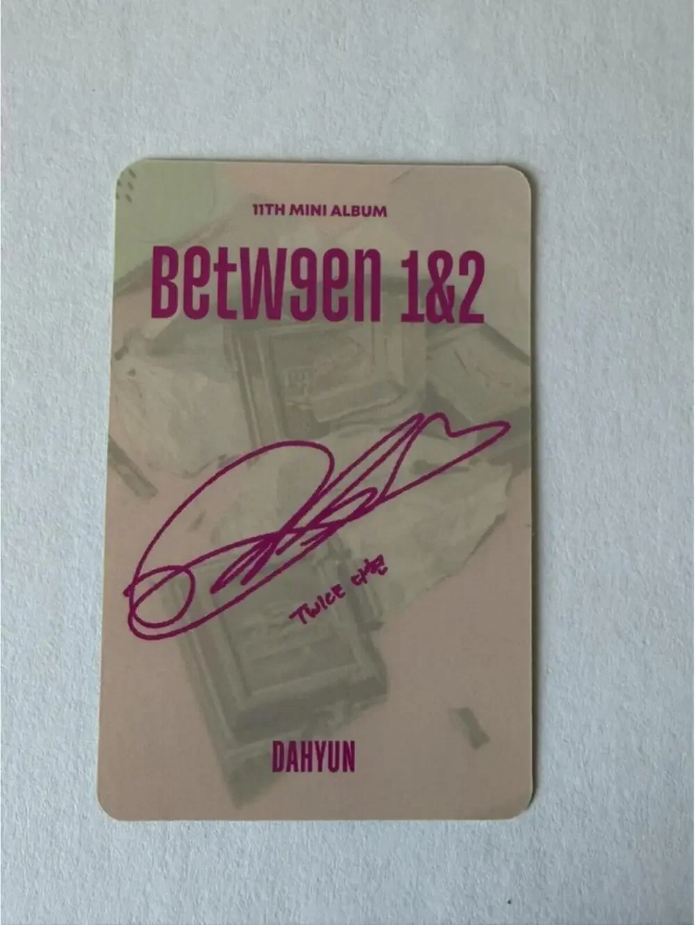 Twice Dahyun BETWEEN 1&2 Album Photocard